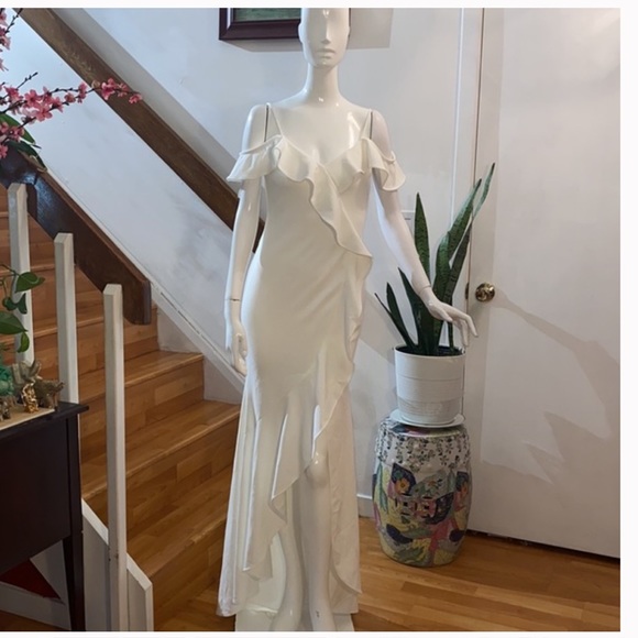 Anthropologie x BHLDN Lafayette Dress In Ivory - Picture 3 of 5